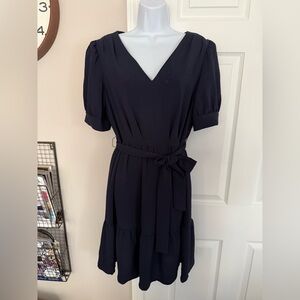 DKNY Navy Midi Dress